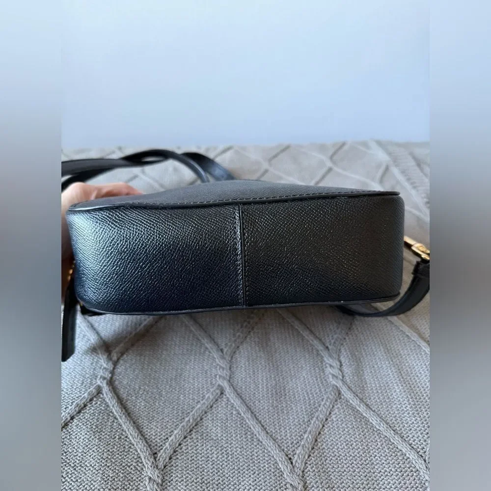 Coach Serena Satchel Crossbody Bag Top Handle Saffiano Leather Black 1589 Small - Picture 9 of 16